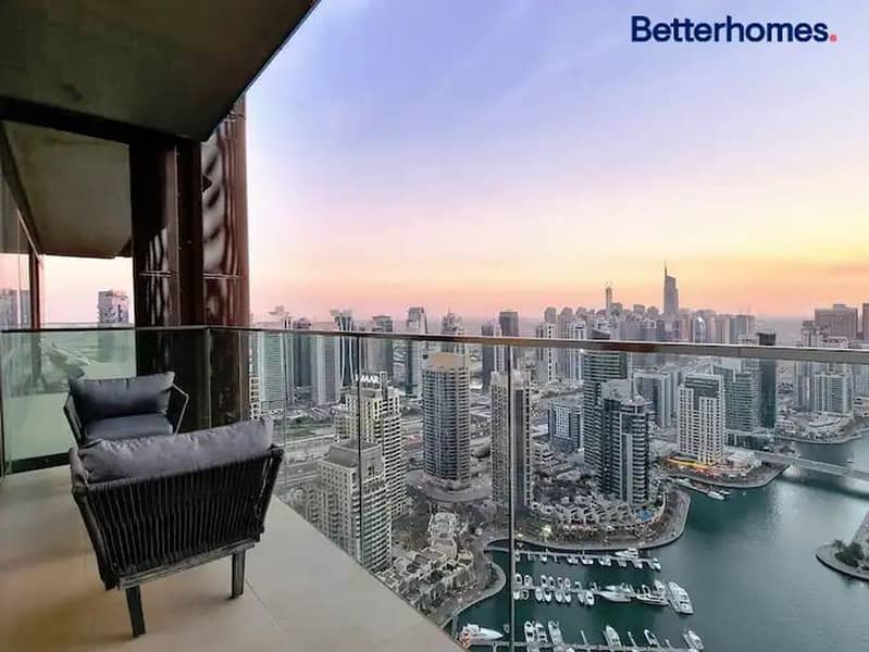 Vacant Now | Fully Furnished | Full Marina View