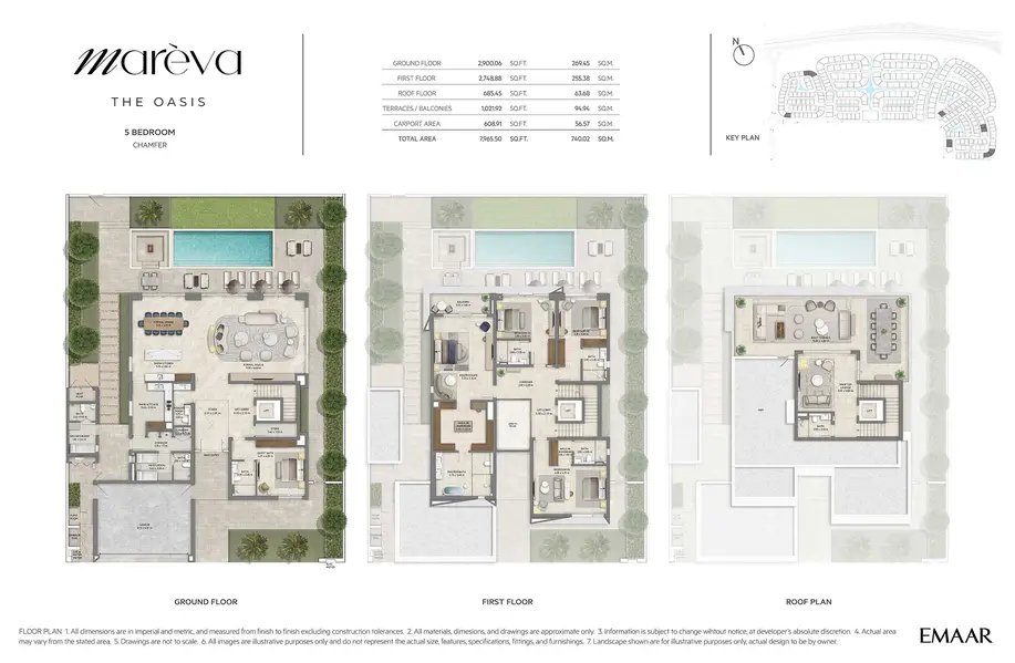 5 BR floor plan