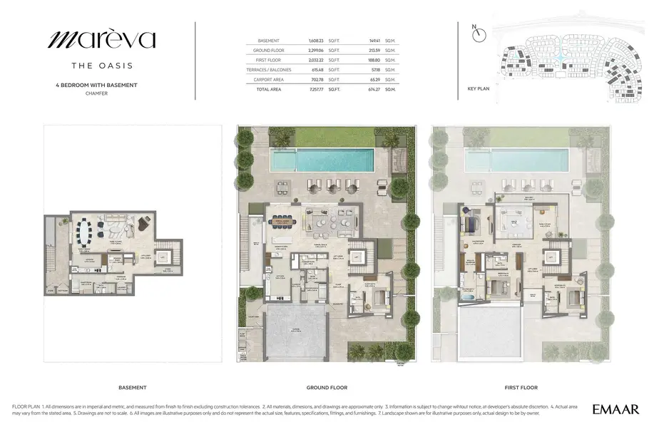 4 BR floor plan