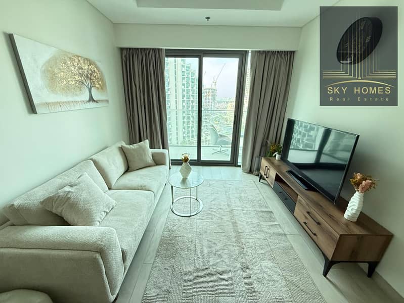 Ready to move specious fully furnished 1bhk apartment available for rent with all amenities just in 85k
