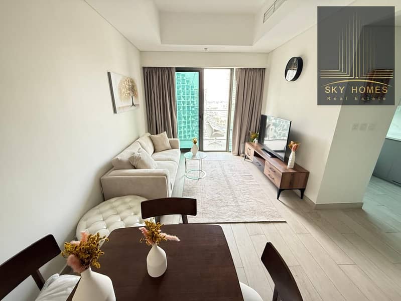 Ready to move specious fully furnished 1bhk apartment available for rent with all amenities just in 85k