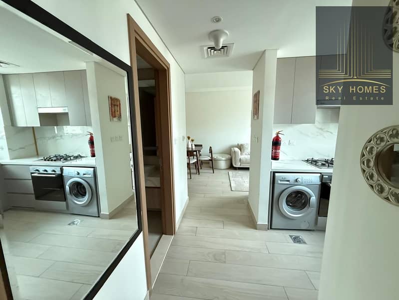 Ready to move specious fully furnished 1bhk apartment available for rent with all amenities just in 85k