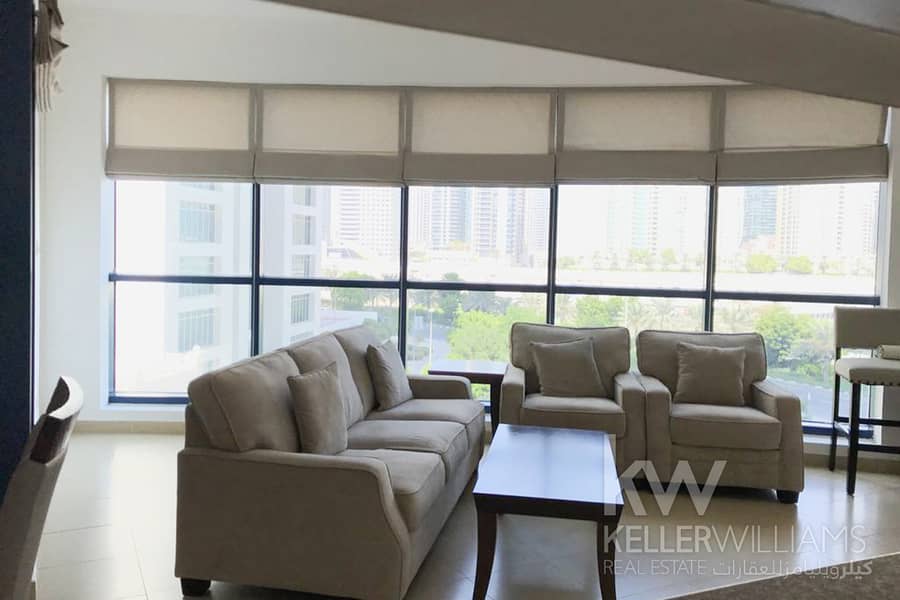 Lovely Furnished One BR Marina & SZR View & Balcony