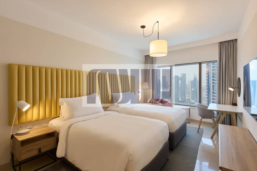 Fully Furnished 3 BR | Burj Khalifa View | No Commission