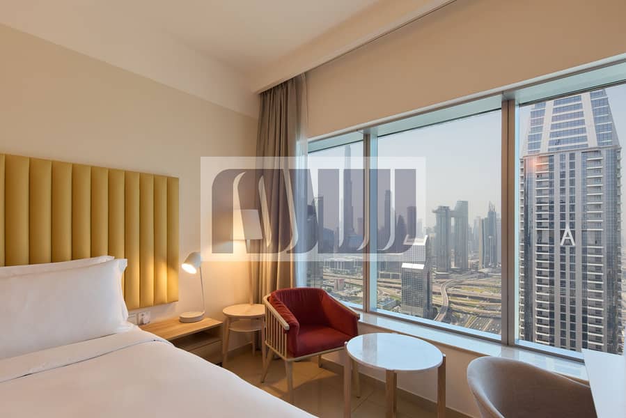 Fully Furnished 3 BR | Burj Khalifa View | No Commission