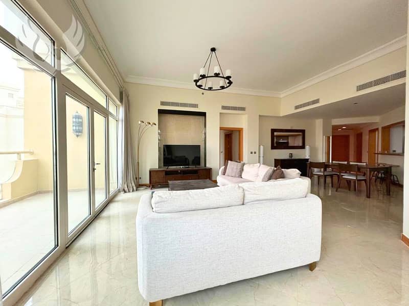Luxury 3-Bed + Maid’s | Fully Furnished Penthouse-Level