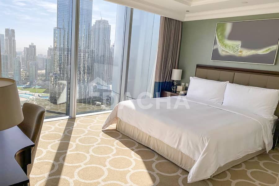 Luxury 2 Bedrooms | Burj Khalifa View | Rented - Image 9