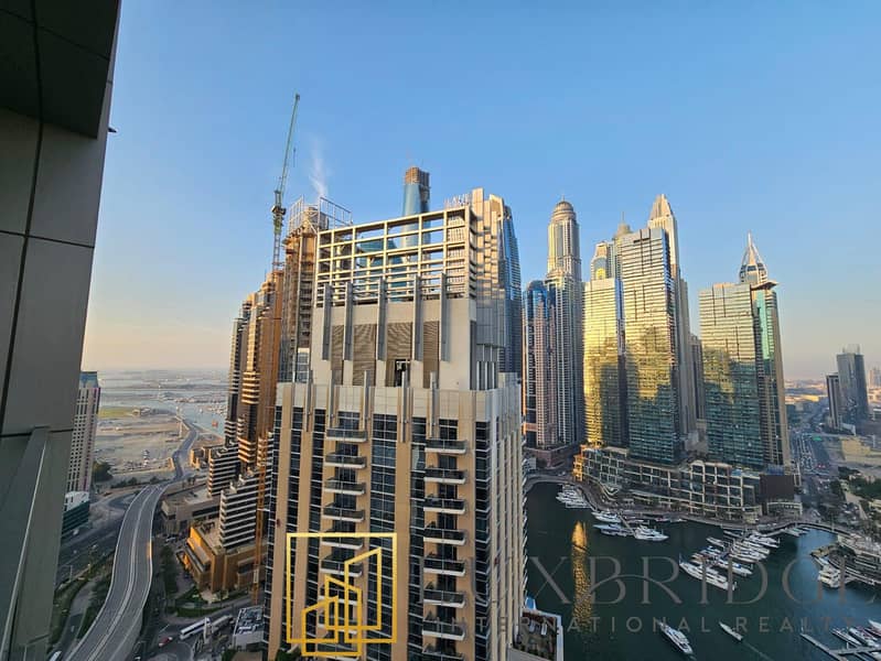 Unfurnished | High Floor | Full Marina View - Image 16