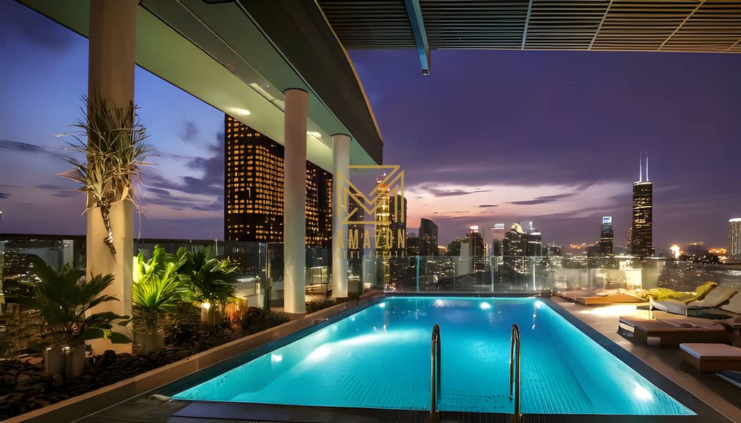 FULL SEA & SUNSET VIEW | PRIVATE POOL + MAID | Easy payment plan