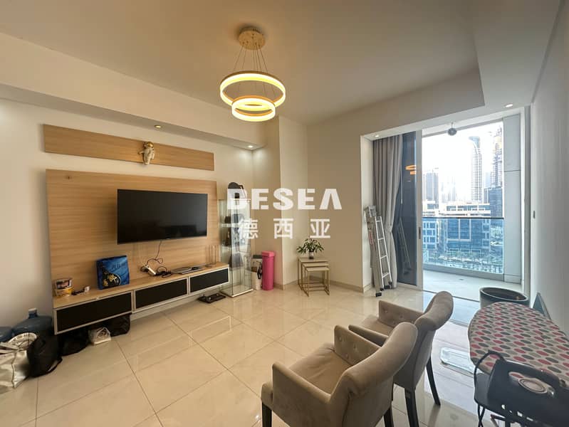 Vacant | Canal - Burj Khalifa View | Furnished - Image 8