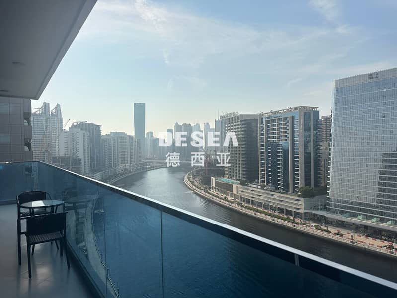 Vacant | Canal - Burj Khalifa View | Furnished - Image 9