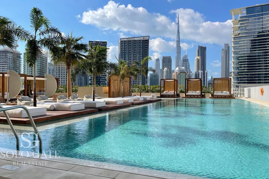 Stylish Studio | Burj View | Fully Furnished