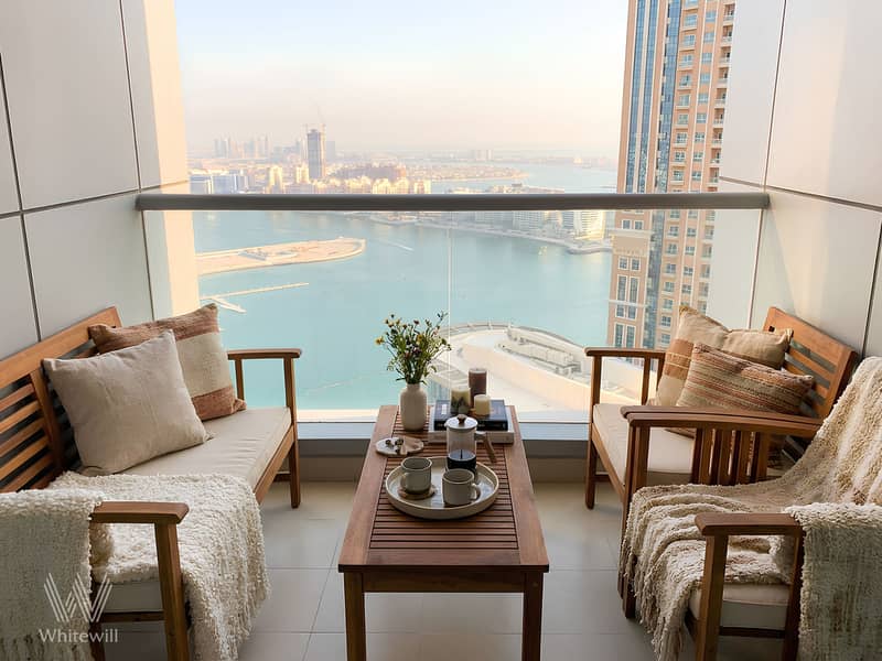 VOT | Furnished | Sea/Palm View | High Floor