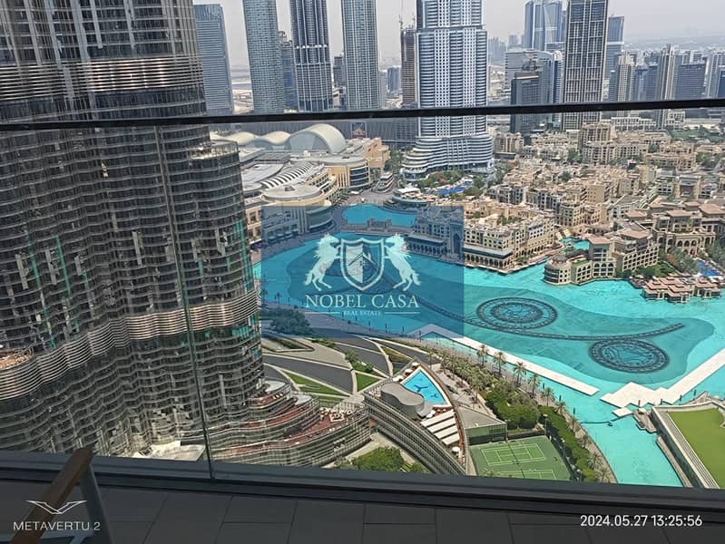 Full Burj Khalifa Fountain View from all rooms| Fully Furnished| Premium View