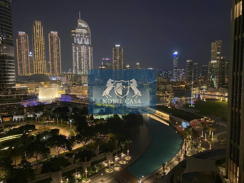 Full Burj Khalifa Fountain View from all rooms| Fully Furnished| Premium View