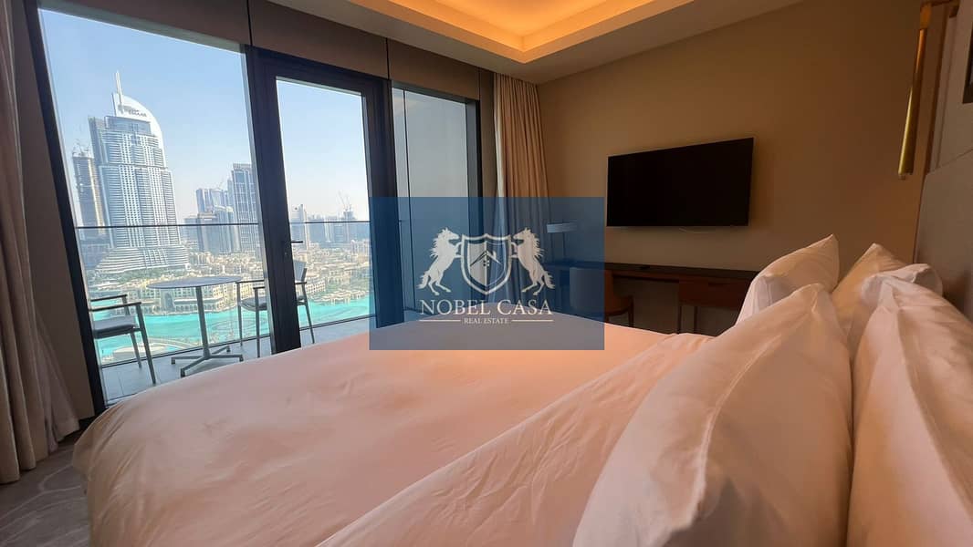 Full Burj Khalifa Fountain View from all rooms| Fully Furnished| Premium View