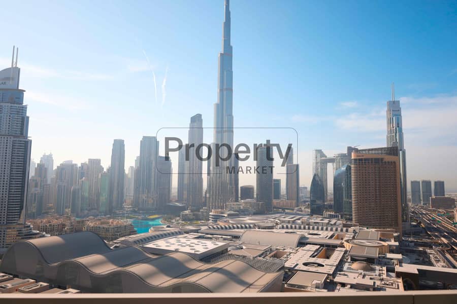 High Floor | Burj Khalifa View | Balcony|Furnished