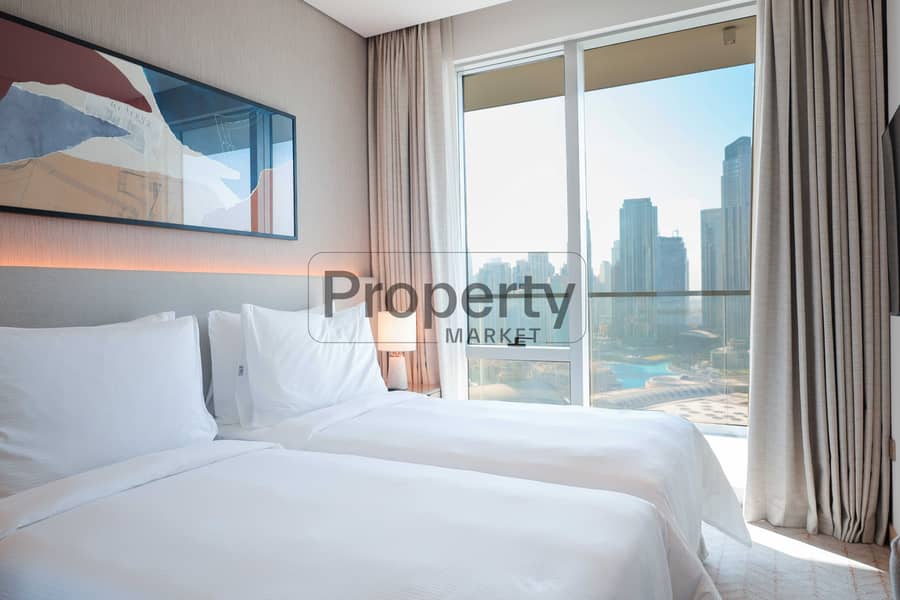 High Floor | Burj Khalifa View | Balcony|Furnished - Image 8
