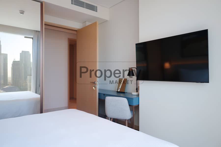 High Floor | Burj Khalifa View | Balcony|Furnished - Image 13