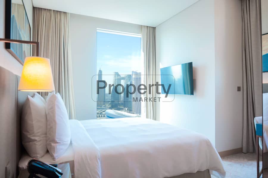 High Floor | Burj Khalifa View | Balcony|Furnished - Image 15