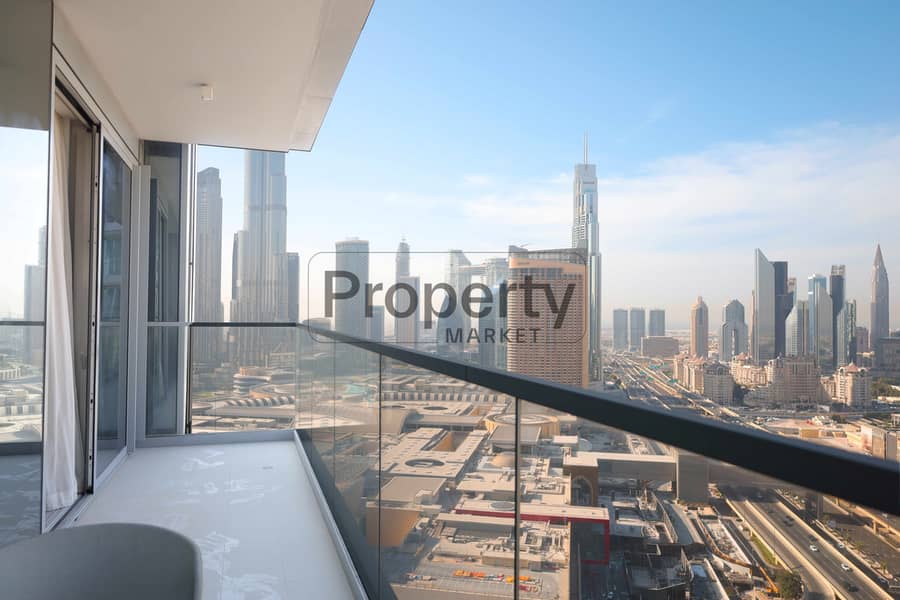 High Floor | Burj Khalifa View | Balcony|Furnished - Image 20