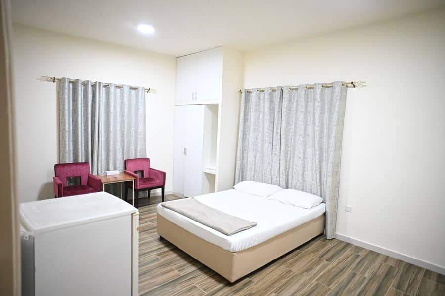 Furnished Studio with attached Bathroom , Balcony and Kitchen