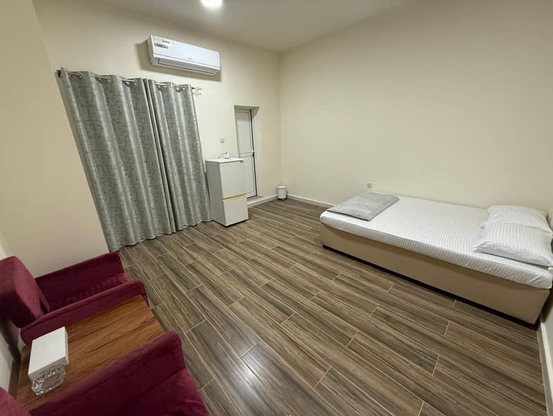 Furnished Studio with attached Bathroom , Balcony and Kitchen