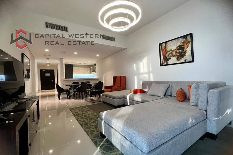 Furnished 2BR+Maid, Golf View, Ready by January