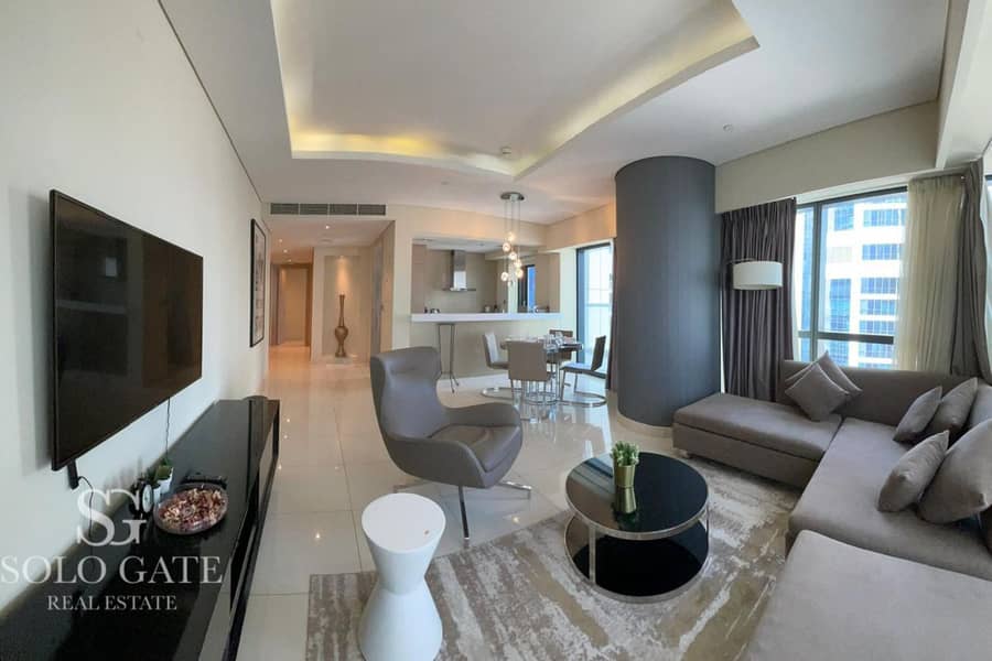 Elegant 2BR | Community And Pool View | High Floor