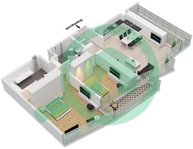 المخططات الطابقية لتصميم الوحدة 9 FLOOR 8 شقة 2 غرفة نوم - العنوان رزيدنسز دبي أوبرا برج 1 المخططات الطابقية لتصميم الوحدة 9 FLOOR 8 شقة 2 غرفة نوم - العنوان رزيدنسز دبي أوبرا برج 1