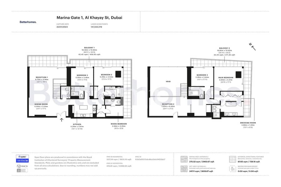 Luxury waterfront| Penthouse| 4br Maids|Available - Image 27