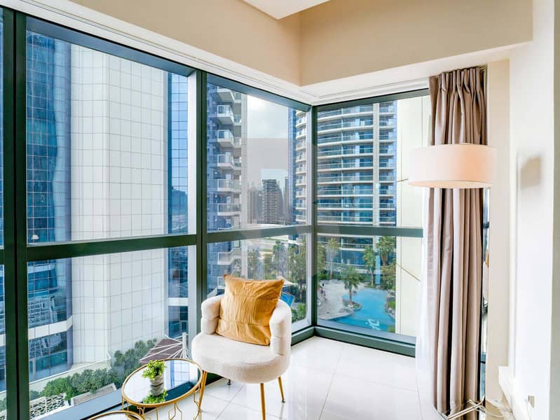 Fully Furnished | Brand New Furniture | Pool View - Image 24