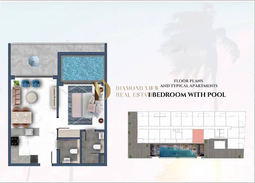 Luxury 1 Bedroom | Private Pool | Large Layout