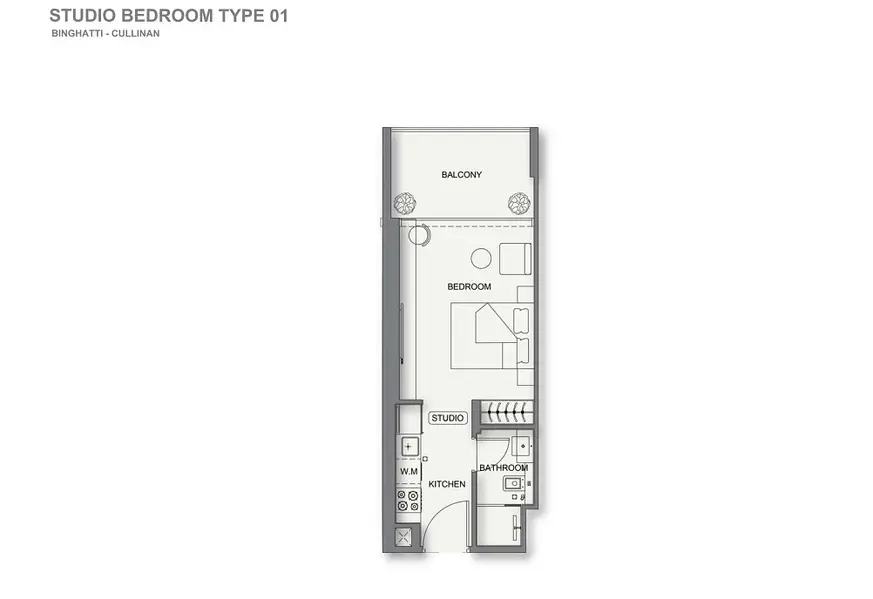 0 BR floor plan