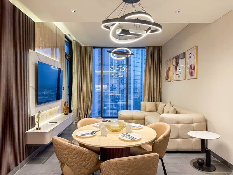 Cozy 2-Bedroom + Maid Apartment with Stunning Views | Fully Furnished