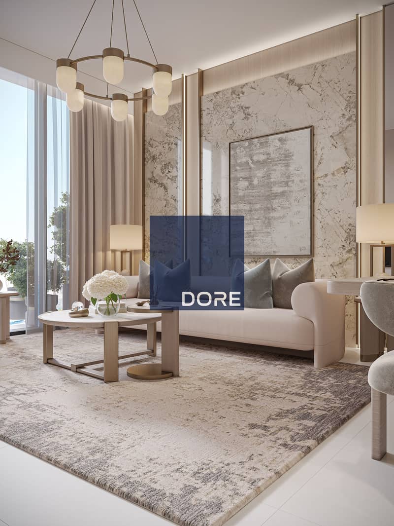 Contemporary Pool View | Elegant 1 BR | Plus Study