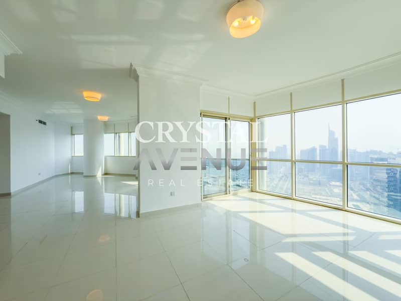 Spacious Three Balconies | High Floor | Golf Course & Meadows View | With Maid’s Room