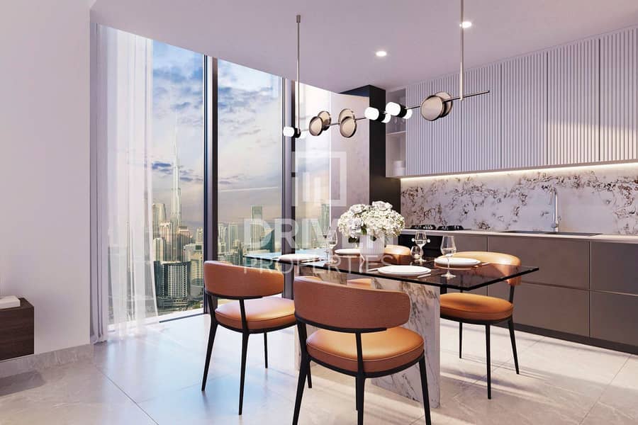 Elegant Residence | Burj Khalifa and Skyline View - Image 9