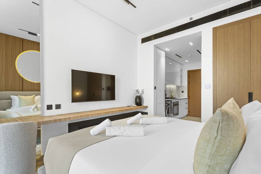 Sleek Minimalist Studio | Binghatti Azure, JVC