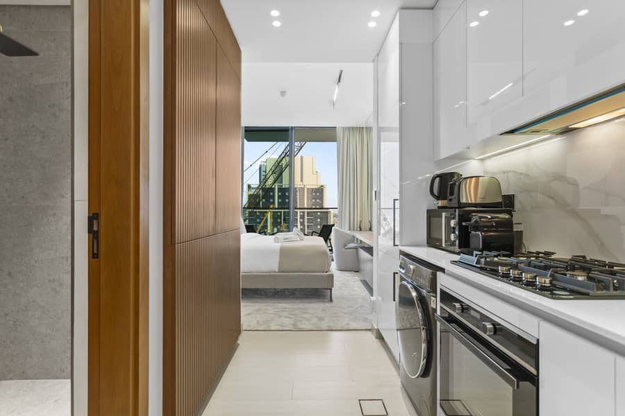 Sleek Minimalist Studio | Binghatti Azure, JVC