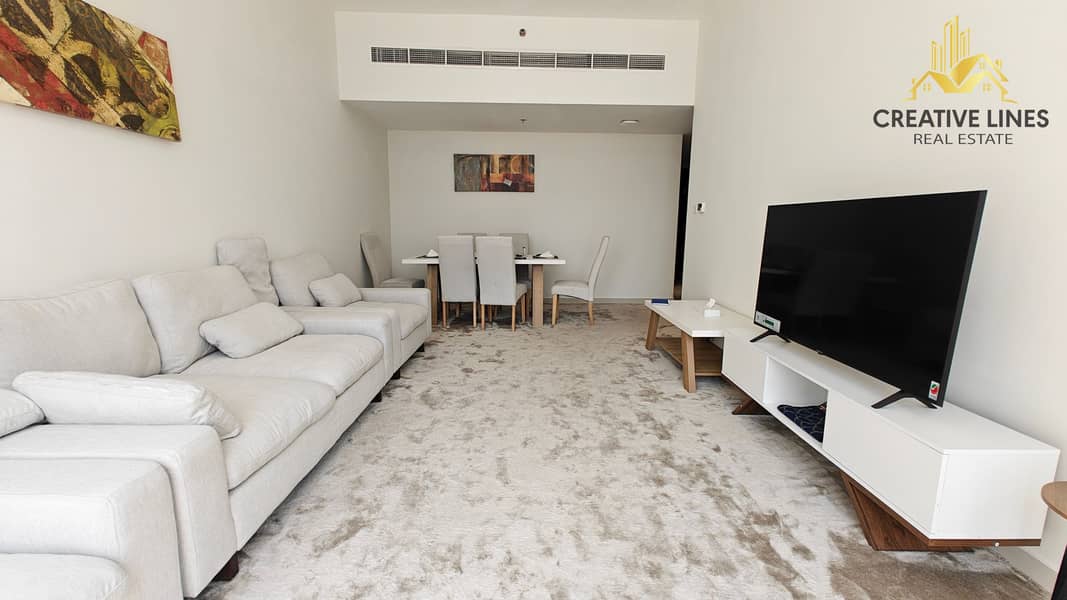 Fully furnished luxury 2-Bedroom with closed kitchen apartment// ready to move// Cheque 4 to 6