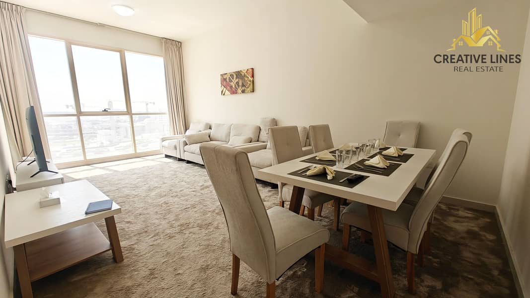 Fully furnished luxury 2-Bedroom with closed kitchen apartment// ready to move// Cheque 4 to 6