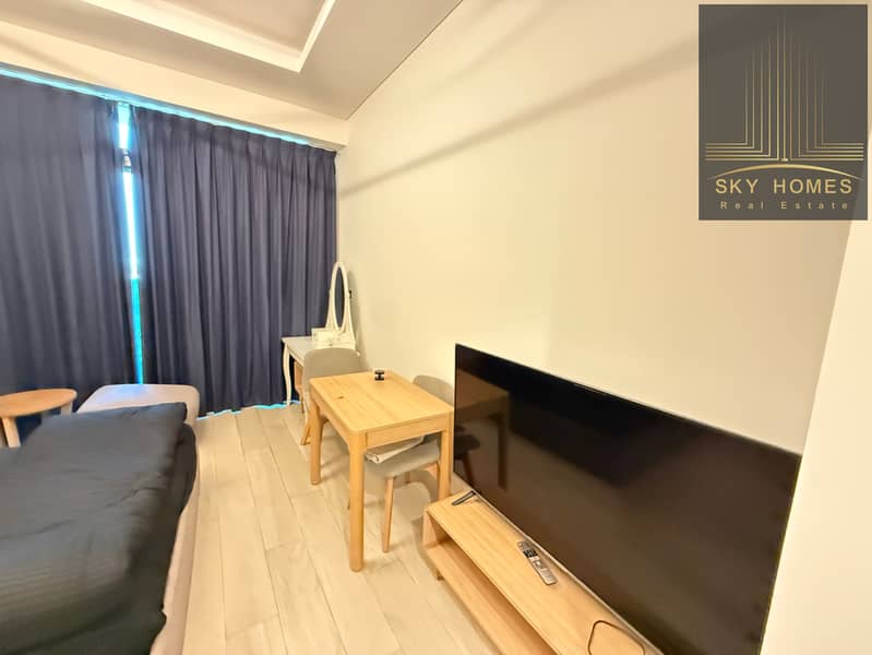 Hot Offer Fully Furnished Studio Available Huge Size Full Open Burj View Rent 60k - Image 11