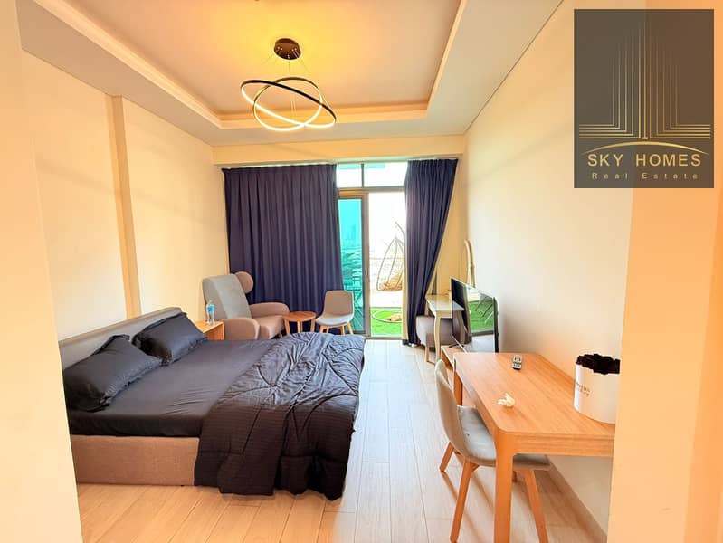 Luxury fully furnished studio Apartment available for rent with burj khalifa View al amenities available just in 62k in 4cheques - Image 7