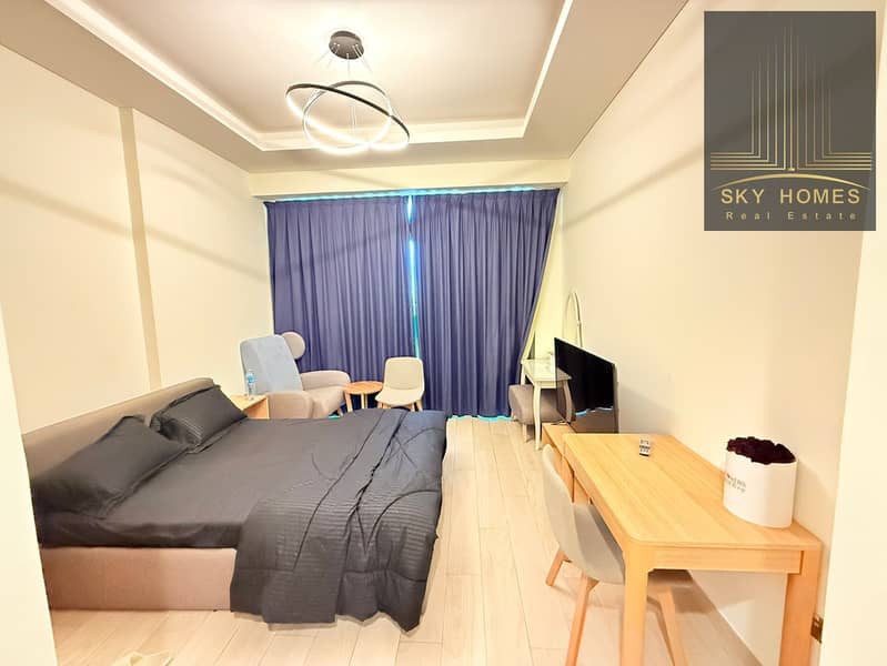 Luxury fully furnished studio Apartment available for rent with burj khalifa View al amenities available just in 62k in 4cheques - Image 10