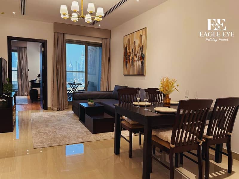 1BR Downtown Dubai - Burj Khalifa View - Near Dubai Mall - Weekly Stay - Eagle Eye Holiday Homes