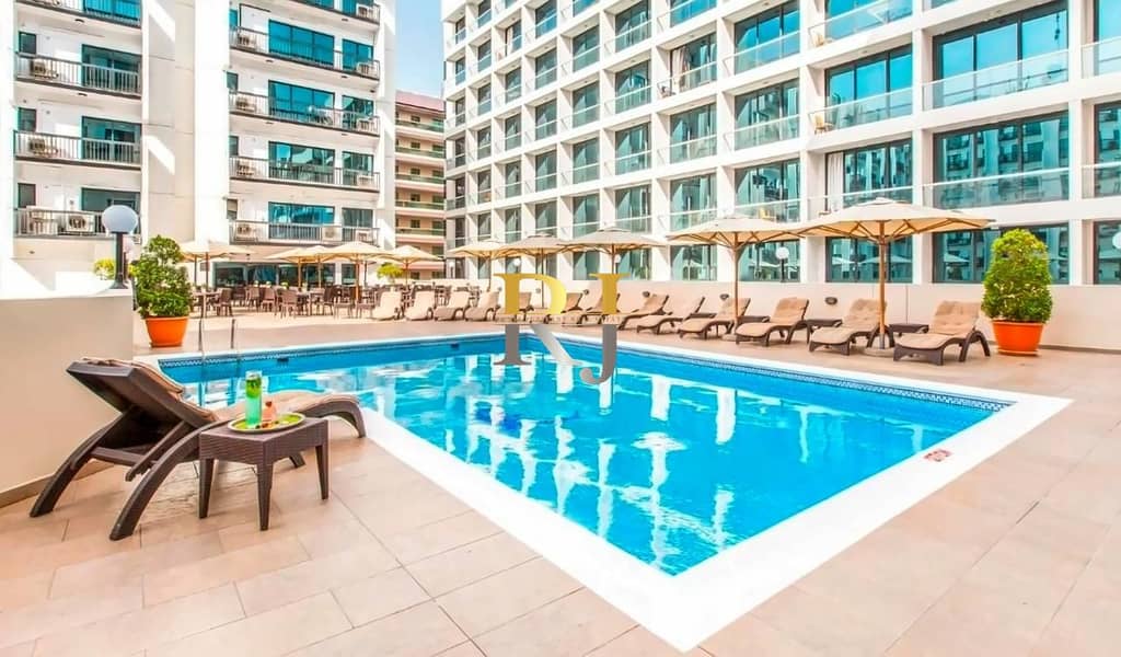 Furnished Studio With Pool View At 82K AED ONLY