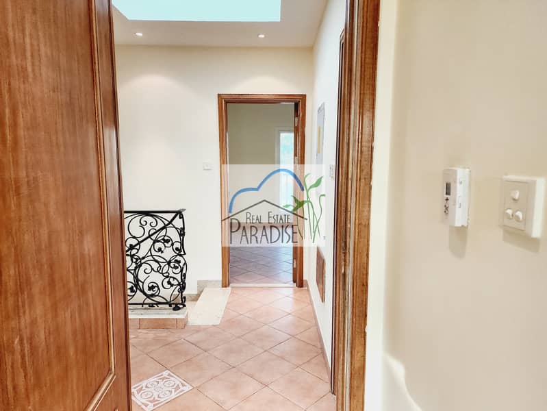 private entrance 3 bedrooms villa /private back yard /corner unit /living area/fitted kitchen /maids room/covered parking/ available for rent mirdif - Image 7