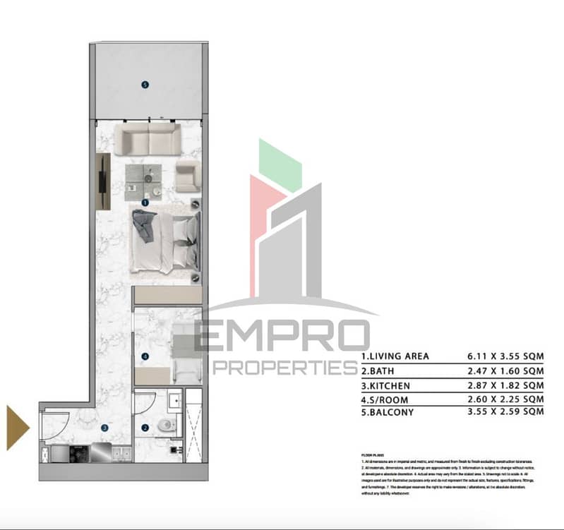 LUXURY STUDIO/ Prime Location in DUBAI MARINA - Image 9