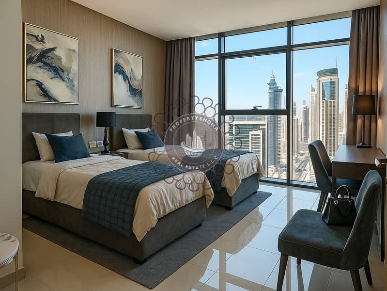 FURNISHED APARTMENT | HIGH FLOOR| RENT 2BR |